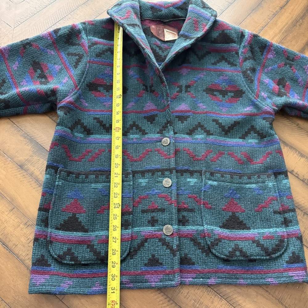 Woolrich Womens Aztec blazer Jacket Coat Size LARGE USA Made - Picture 6 of 8
